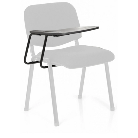 Chaise à quatre pieds TABLET XT 600 en noir avec tablette d'écriture intégrée de hjh OFFICE