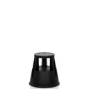 Tabouret marchepied TIO-M I en plastique noir avec base ronde de hjh OFFICE