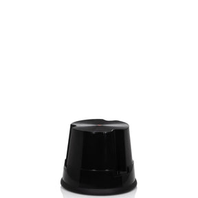 Tabouret marchepied TIO-S noir avec plateau antidérapant et forme conique de hjh OFFICE