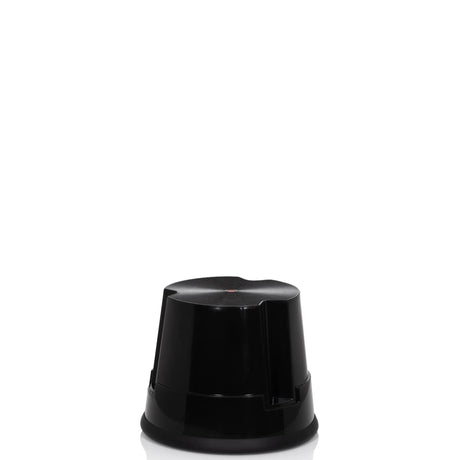 Tabouret marchepied TIO-S noir avec plateau antidérapant et forme conique de hjh OFFICE