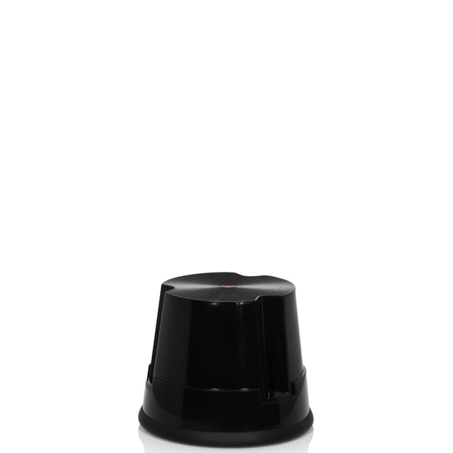 Tabouret marchepied TIO-S noir avec plateau antidérapant et forme conique de hjh OFFICE