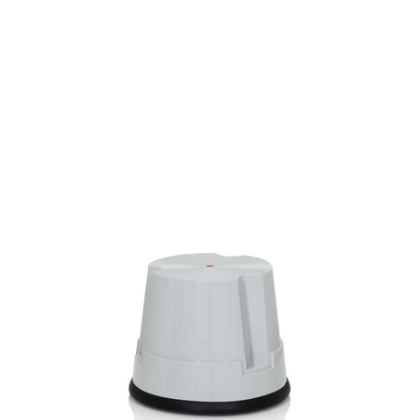 Tabouret marchepied gris TIO-S avec anneau de base noir antidérapant de hjh OFFICE