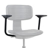 Accoudoirs TOP WORK B - A noirs sur une chaise gris clair de hjh OFFICE