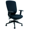 Siège de bureau de qualité professionnelle TRAFFIC 30 noir avec accoudoirs et base à roulettes de hjh OFFICE