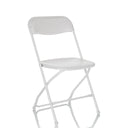 Chaise d'extérieur blanche TUDELA XXL W avec structure pliable et assise lisse de hjh OFFICE