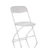 Chaise d'extérieur blanche TUDELA XXL W avec structure pliable et assise lisse de hjh OFFICE
