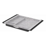 Organisateur de tiroir en feutre gris chiné UCF1 avec bordure noire de hjh OFFICE PRO