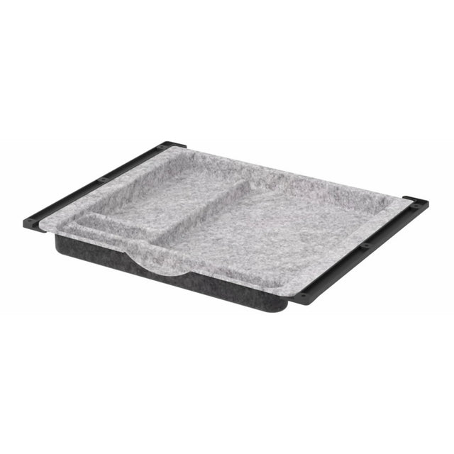 Organisateur de tiroir en feutre gris chiné UCF1 avec bordure noire de hjh OFFICE PRO