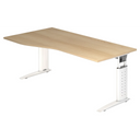 UNDA 18 W | 180x100 | Schreibtisch höhenverstellbar - buerostuhl24