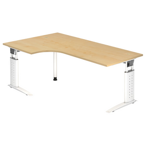 UNDA 82 W | 200x120 | Schreibtisch höhenverstellbar - buerostuhl24