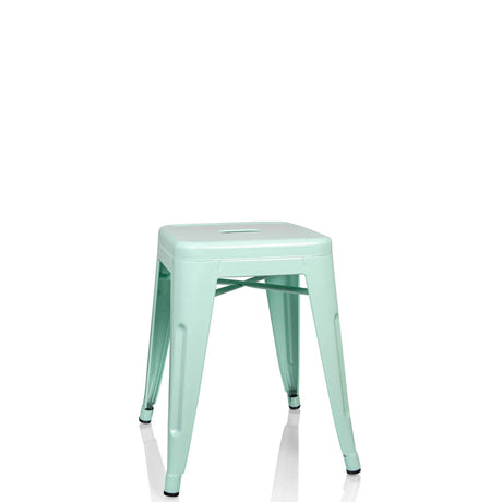 Tabouret de bistrot VANTAGGIO vert pastel aspect mat avec quatre pieds de hjh OFFICE