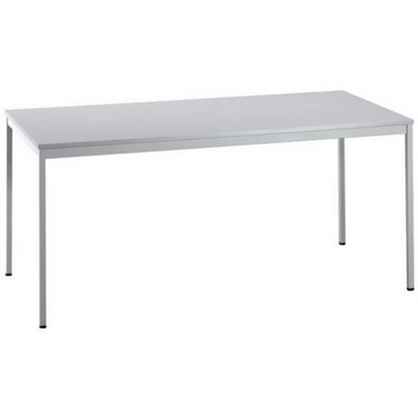 Bureau VEKTOR 5 avec plateau gris et structure grise de hjh OFFICE PRO