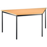 Bureau VEKTOR 6 avec plateau couleur hêtre et structure noire de hjh OFFICE PRO
