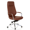 Siège de direction de qualité professionnelle VELVET marron avec accoudoirs brillants et pied en étoile de hjh OFFICE