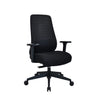 Siège de bureau de qualité professionnelle Verviq noir avec revêtement en tissu texturé et accoudoirs de hjh OFFICE