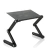 Bureau assis-debout VM-SA II en noir avec surface perforée et cadre réglable de hjh OFFICE