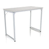 Bureau blanc WORKSPACE I avec plateau rectangulaire et un cadre simple en métal de hjh OFFICE