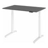 Bureau à hauteur réglable électriquement XBHM 12 WC en graphite avec structure blanche de hjh OFFICE PRO