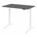 Bureau à hauteur réglable électriquement XBHM 12 WW en graphite avec piètement blanc de hjh OFFICE PRO