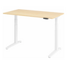 Bureau à hauteur réglable électriquement XBHM 14 WW en érable avec structure blanche et panneau de commande de hjh OFFICE PRO