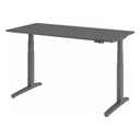 Bureau réglable en hauteur électriquement XBHM 16 GG en graphite avec panneau de commande numérique de hjh OFFICE PRO