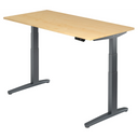 XBHM 16 GG | 160x80 | Schreibtisch elektrisch höhenverstellbar - buerostuhl24