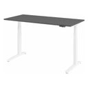 Bureau à hauteur réglable électriquement XBHM 16 WW en graphite avec structure blanche de hjh OFFICE PRO