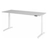 Bureau réglable en hauteur électriquement XBHM 20 WC en gris avec panneau de commande intégré de hjh OFFICE PRO