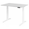 Bureau à hauteur réglable électriquement XDKB 12 W en gris avec panneau de commande numérique de hjh OFFICE PRO