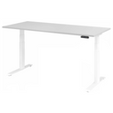 Bureau réglable en hauteur électriquement XDKB 19 W en gris avec panneau de commande numérique de hjh OFFICE PRO