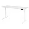 Bureau à hauteur réglable électriquement XDKB 19 W en blanc avec panneau de commande numérique de hjh OFFICE PRO