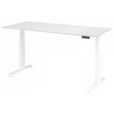 Bureau à hauteur réglable électriquement XDKB 19 W en blanc avec panneau de commande numérique de hjh OFFICE PRO