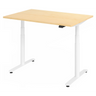 Bureau à hauteur réglable électriquement XDLR 12 W en érable avec structure blanche de hjh OFFICE PRO