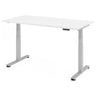 Bureau à hauteur réglable électriquement XDSM 16 S en blanc avec panneau de commande de hjh OFFICE PRO
