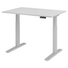 Bureau réglable électriquement en hauteur XMKA 12 S en gris avec panneau de commande numérique de hjh OFFICE PRO