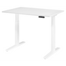 Bureau à hauteur réglable électriquement XMKA 12 W en blanc avec panneau de commande numérique de hjh OFFICE PRO