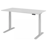 Bureau à hauteur réglable électriquement XMKA 16 S en gris avec panneau de commande numérique de hjh OFFICE PRO