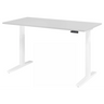 Bureau réglable en hauteur électriquement XMKA 16 W en gris avec affichage numérique de hjh OFFICE PRO