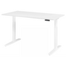 Bureau réglable en hauteur électriquement XMKA 16 W en blanc avec panneau de commande numérique de hjh OFFICE PRO