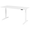 Bureau à hauteur réglable électriquement XMKA 19 W en blanc avec panneau de commande numérique de hjh OFFICE PRO