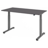 Bureau à réglage électrique de la hauteur XMST 16 G en graphite avec plateau rectangulaire de hjh OFFICE PRO