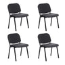 Lot de quatre chaises à quatre pieds XT 600 en anthracite avec structure sombre de hjh OFFICE