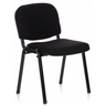 Chaise à quatre pieds XT 600 SW noire avec assise et dossier rembourrés de hjh OFFICE