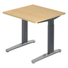 Bureau réglable en hauteur XTRA XB 8 GC effet érable avec pieds gris de hjh OFFICE PRO