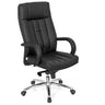 Siège pivotant XXL G 300 en similicuir noir avec rembourrage capitonné de hjh OFFICE