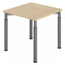 Bureau réglable en hauteur YAMA 8 G en chêne avec pieds graphite de hjh OFFICE PRO