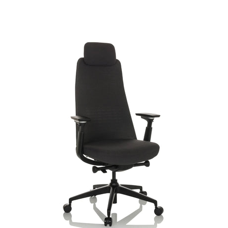 Siège de bureau de qualité professionnelle YUCANO noir avec appui-tête et accoudoirs réglables de hjh OFFICE