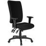 Siège de bureau de qualité professionnelle ZENIT HIGH noir avec accoudoirs et cinq roulettes de hjh OFFICE