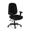 Siège de bureau de qualité professionnelle ZENIT XXL noir avec rembourrage et accoudoirs de hjh OFFICE