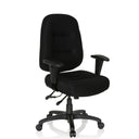 Siège de bureau de qualité professionnelle ZENIT XXL noir avec rembourrage et accoudoirs de hjh OFFICE